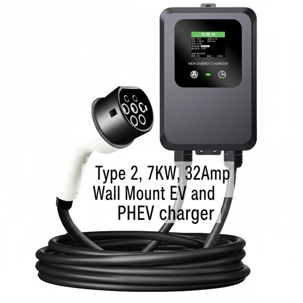 7KW 32Amp Wall Mount EV Charger